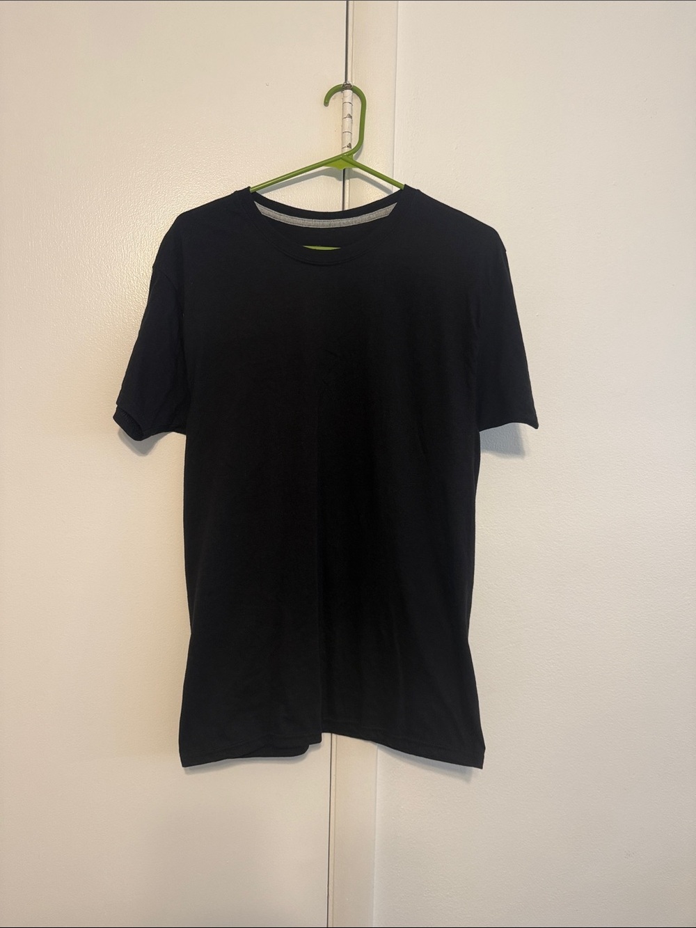 Hanes Black Short Sleeve Crew Tee 3 pack.